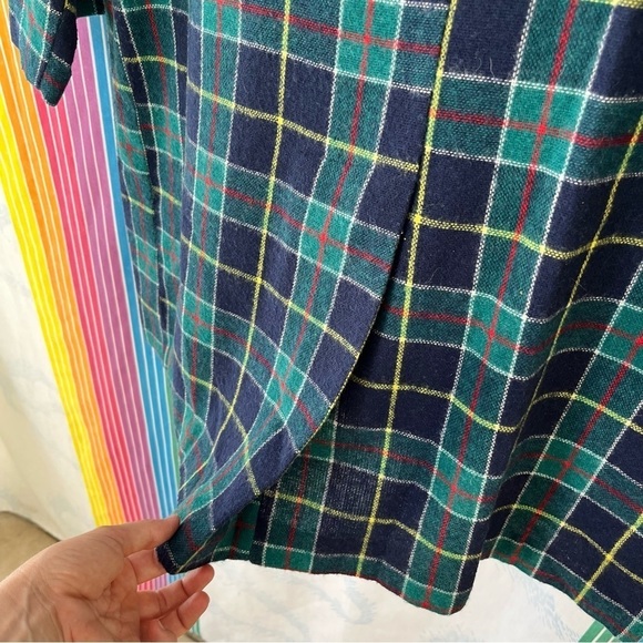 VINTAGE 90s venus sportswear plaid wool blazer large extra large - Picture 5 of 8